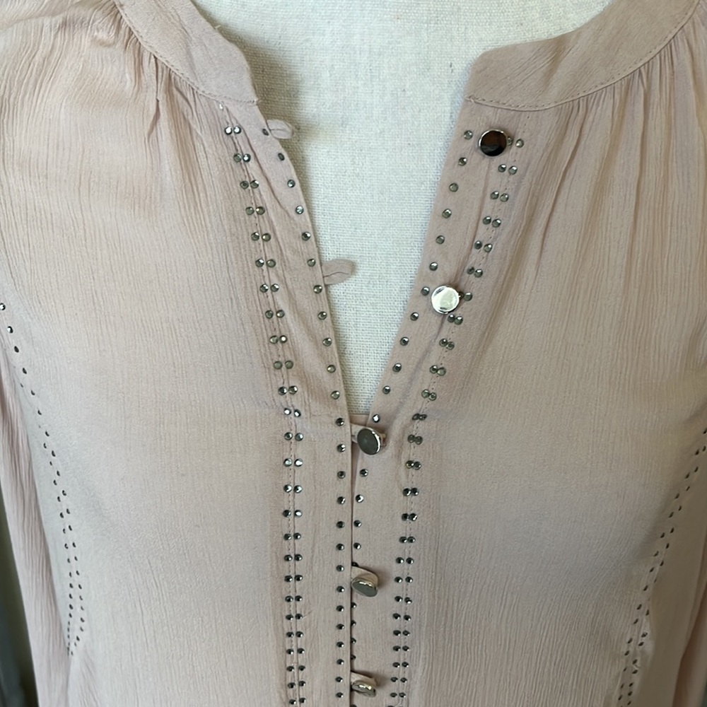 High/Low Jlo Rhinestone Blouse - Picture 2 of 7